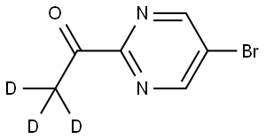 1-(5-bromopyrimidin-2-yl)ethan-1-one-2,2,2-d3 Structure