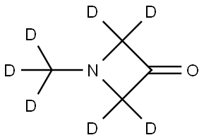 1-(methyl-d3)azetidin-3-one-2,2,4,4-d4 Structure