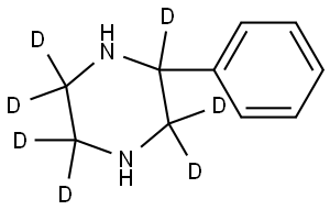 2-phenylpiperazine-2,3,3,5,5,6,6-d7 Structure