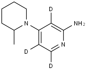 4-(2-methylpiperidin-1-yl)pyridin-3,5,6-d3-2-amine Structure