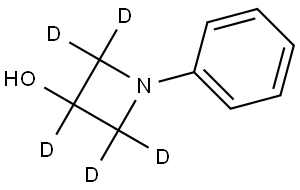 1-phenylazetidin-2,2,3,4,4-d5-3-ol Structure