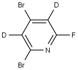 2,4-dibromo-6-fluoropyridine-3,5-d2 Structure