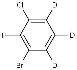 1-bromo-3-chloro-2-iodobenzene-4,5,6-d3 Structure