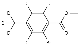 methyl 2-bromo-4-(methyl-d3)benzoate-3,5,6-d3 구조식 이미지