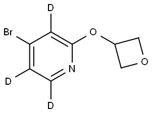 4-bromo-2-(oxetan-3-yloxy)pyridine-3,5,6-d3 Structure