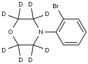 4-(2-bromophenyl)morpholine-2,2,3,3,5,5,6,6-d8 구조식 이미지