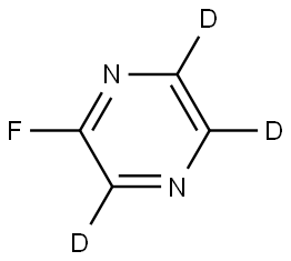 2-fluoropyrazine-3,5,6-d3 Structure