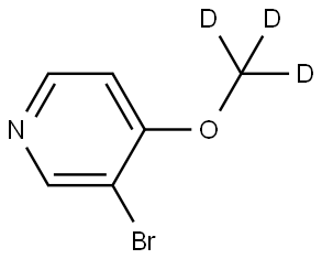 3-bromo-4-(methoxy-d3)pyridine Structure