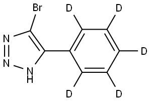 4-bromo-5-(phenyl-d5)-1H-1,2,3-triazole Structure