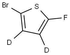 2-bromo-5-fluorothiophene-3,4-d2 Structure