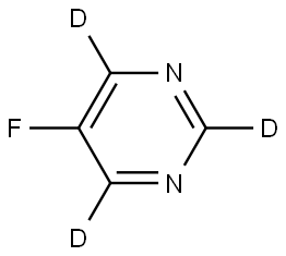 5-fluoropyrimidine-2,4,6-d3 Structure