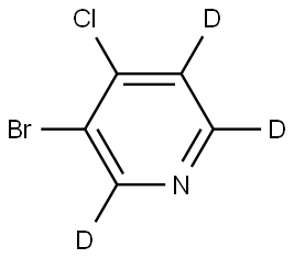 3-bromo-4-chloropyridine-2,5,6-d3 Structure