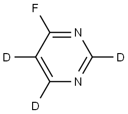 4-fluoropyrimidine-2,5,6-d3 Structure