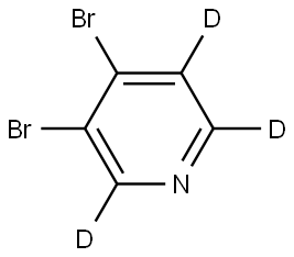 3,4-dibromopyridine-2,5,6-d3 Structure