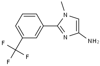 1-methyl-2-(3-(trifluoromethyl)phenyl)-1H-imidazol-4-amine 구조식 이미지