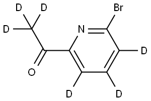 1-(6-bromopyridin-2-yl-3,4,5-d3)ethan-1-one-2,2,2-d3 Structure