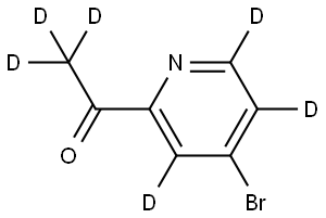 1-(4-bromopyridin-2-yl-3,5,6-d3)ethan-1-one-2,2,2-d3 Structure