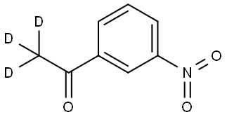 1-(3-nitrophenyl)ethan-1-one-2,2,2-d3 구조식 이미지