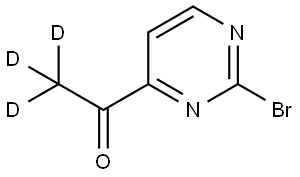 1-(2-bromopyrimidin-4-yl)ethan-1-one-2,2,2-d3 Structure