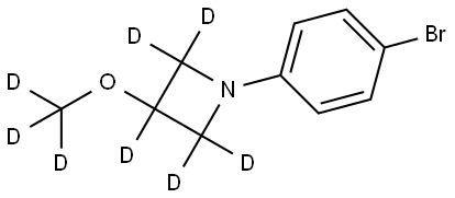 1-(4-bromophenyl)-3-(methoxy-d3)azetidine-2,2,3,4,4-d5 Structure