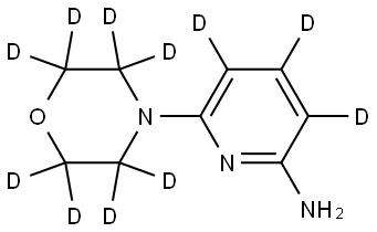 6-(morpholino-d8)pyridin-3,4,5-d3-2-amine Structure