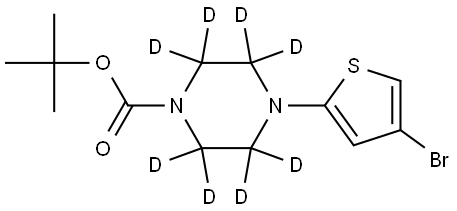 tert-butyl 4-(4-bromothiophen-2-yl)piperazine-1-carboxylate-2,2,3,3,5,5,6,6-d8 Structure
