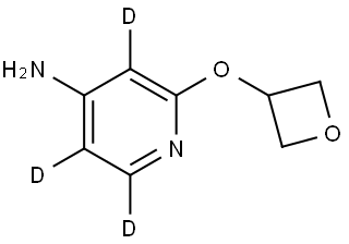 2-(oxetan-3-yloxy)pyridin-3,5,6-d3-4-amine Structure