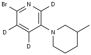 2-bromo-5-(3-methylpiperidin-1-yl)pyridine-3,4,6-d3 구조식 이미지