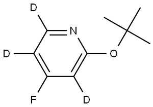 2-(tert-butoxy)-4-fluoropyridine-3,5,6-d3 Structure