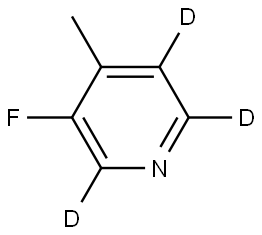 3-fluoro-4-methylpyridine-2,5,6-d3 Structure