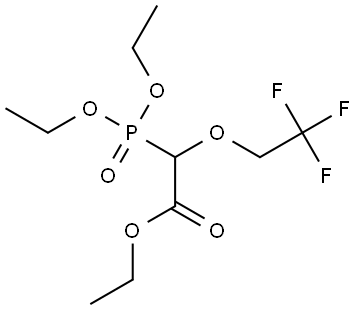 Acetic acid, 2-(diethoxyphosphinyl)-2-(2,2,2-trifluoroethoxy)-, ethyl ester Structure