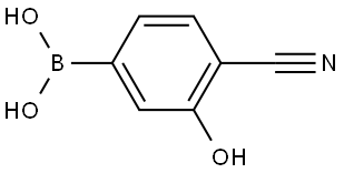 4-Cyano-3-hydroxyphenylboronic acid Structure