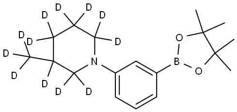 3-(methyl-d3)-1-(3-(4,4,5,5-tetramethyl-1,3,2-dioxaborolan-2-yl)phenyl)piperidine-2,2,3,4,4,5,5,6,6-d9 Structure