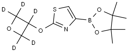 2-((oxetan-3-yl-d5)oxy)-4-(4,4,5,5-tetramethyl-1,3,2-dioxaborolan-2-yl)thiazole Structure