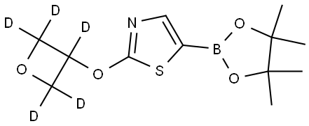 2-((oxetan-3-yl-d5)oxy)-5-(4,4,5,5-tetramethyl-1,3,2-dioxaborolan-2-yl)thiazole Structure