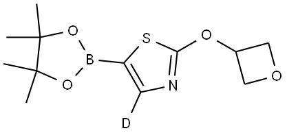 2-(oxetan-3-yloxy)-5-(4,4,5,5-tetramethyl-1,3,2-dioxaborolan-2-yl)thiazole-4-d Structure