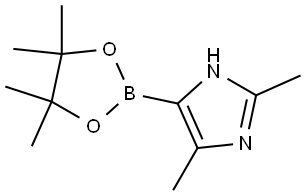 2,5-dimethyl-4-(4,4,5,5-tetramethyl-1,3,2-dioxaborolan-2-yl)-1H-imidazole Structure