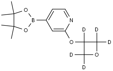 2-((oxetan-3-yl-d5)oxy)-4-(4,4,5,5-tetramethyl-1,3,2-dioxaborolan-2-yl)pyridine Structure