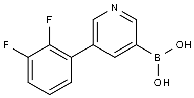 B-[5-(2,3-Difluorophenyl)-3-pyridinyl]boronic acid Structure
