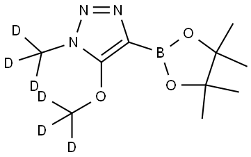 5-(methoxy-d3)-1-(methyl-d3)-4-(4,4,5,5-tetramethyl-1,3,2-dioxaborolan-2-yl)-1H-1,2,3-triazole Structure