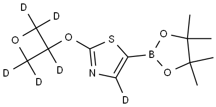 2-((oxetan-3-yl-d5)oxy)-5-(4,4,5,5-tetramethyl-1,3,2-dioxaborolan-2-yl)thiazole-4-d Structure