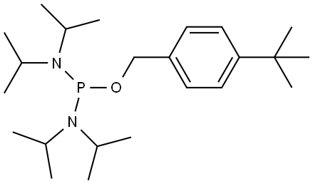 1-((4-(tert-butyl)benzyl)oxy)-N,N,N',N'-tetraisopropylphosphinediamine Structure