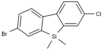 5H-Dibenzo[b,d]silole, 3-bromo-7-chloro-5,5-dimethyl- Structure