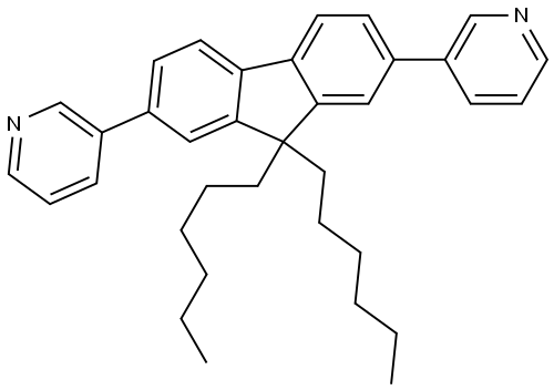 2,7-bis((3-pyridine)phenyl)-9,9-dihexylfluorine 구조식 이미지