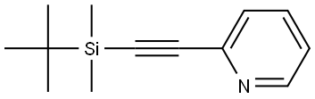 2-[2-[(1,1-Dimethylethyl)dimethylsilyl]ethynyl]pyridine Structure