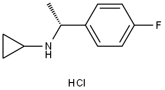 N-[(1R)-1-(4-Fluorophenyl)ethyl]cyclopropanamine hydrochloride Structure