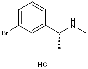 (1R)-1-(3-Bromophenyl)-N-methyl-ethanamine hydrochloride Structure