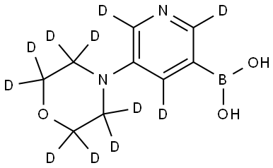 (5-(morpholino-d8)pyridin-3-yl-2,4,6-d3)boronic acid Structure