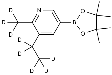 3-(ethyl-d5)-2-(methyl-d3)-5-(4,4,5,5-tetramethyl-1,3,2-dioxaborolan-2-yl)pyridine 구조식 이미지