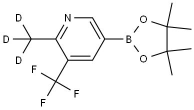 2-(methyl-d3)-5-(4,4,5,5-tetramethyl-1,3,2-dioxaborolan-2-yl)-3-(trifluoromethyl)pyridine Structure